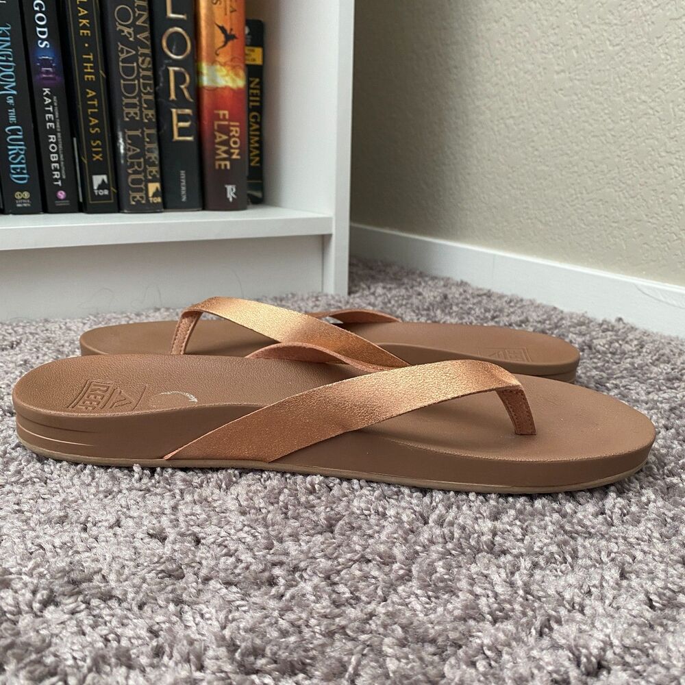 REEF Tan Casual Comfort Everyday Beach Summer Resort Wear Flip‑Flop Sandals 10 - Picture 7 of 10